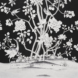 Schumacher Chinois Palais Panel Noir Wallpaper