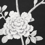 Schumacher Chinois Palais Panel Noir Wallpaper