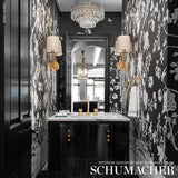 Schumacher Chinois Palais Panel Noir Wallpaper