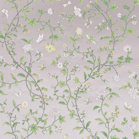 Schumacher Floraison Citron Shimmer Wallpaper