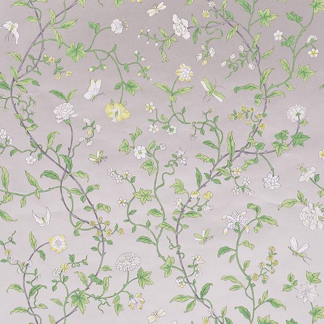 Schumacher Floraison Citron Shimmer Wallpaper