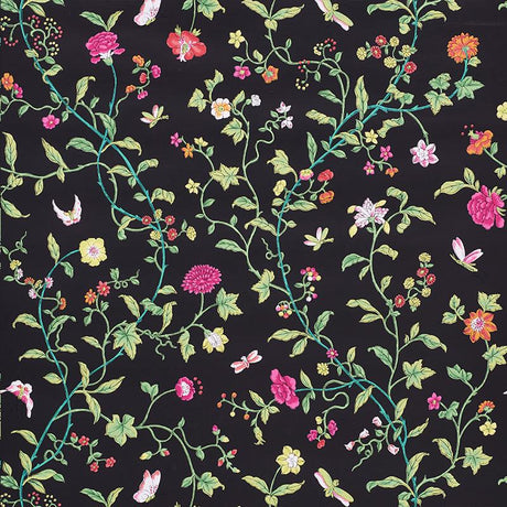 Schumacher Floraison Jet Multi Wallpaper