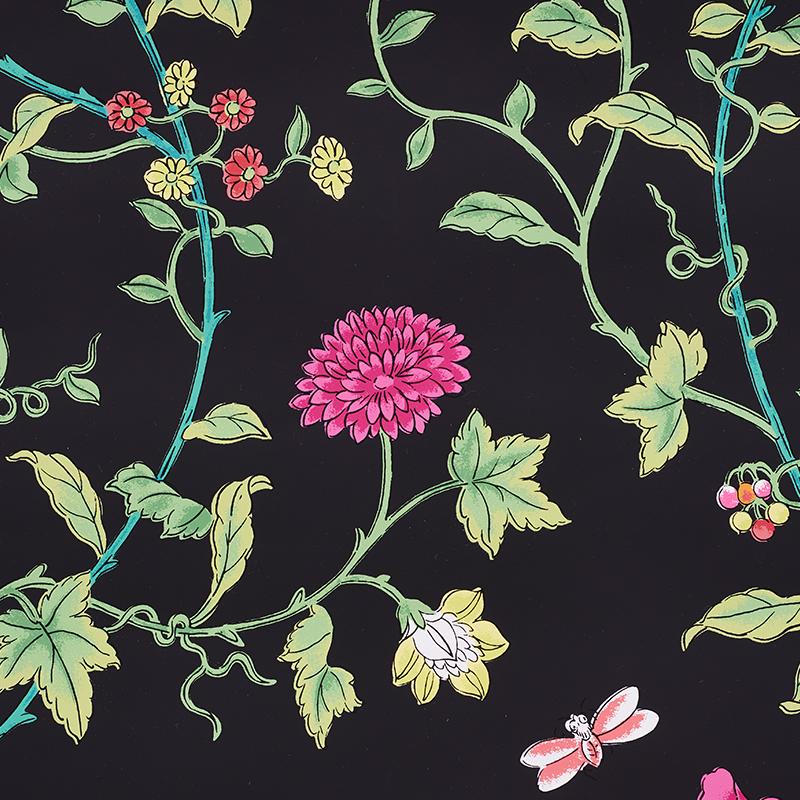 Schumacher Floraison Jet Multi Wallpaper