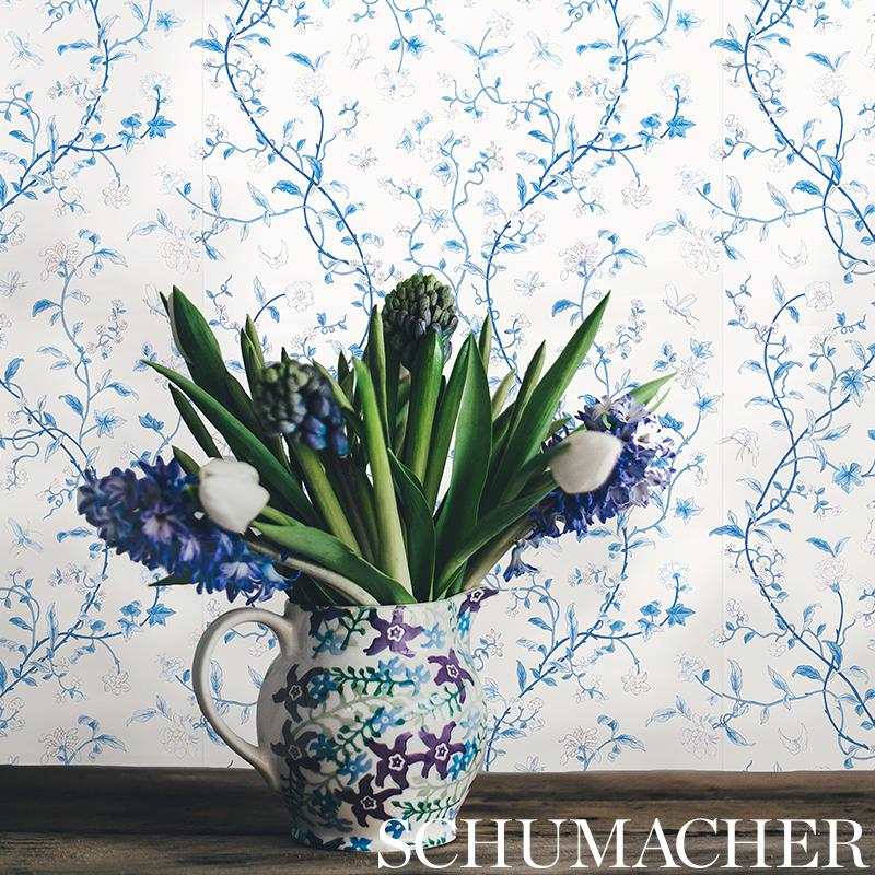 Schumacher Floraison Jet Multi Wallpaper