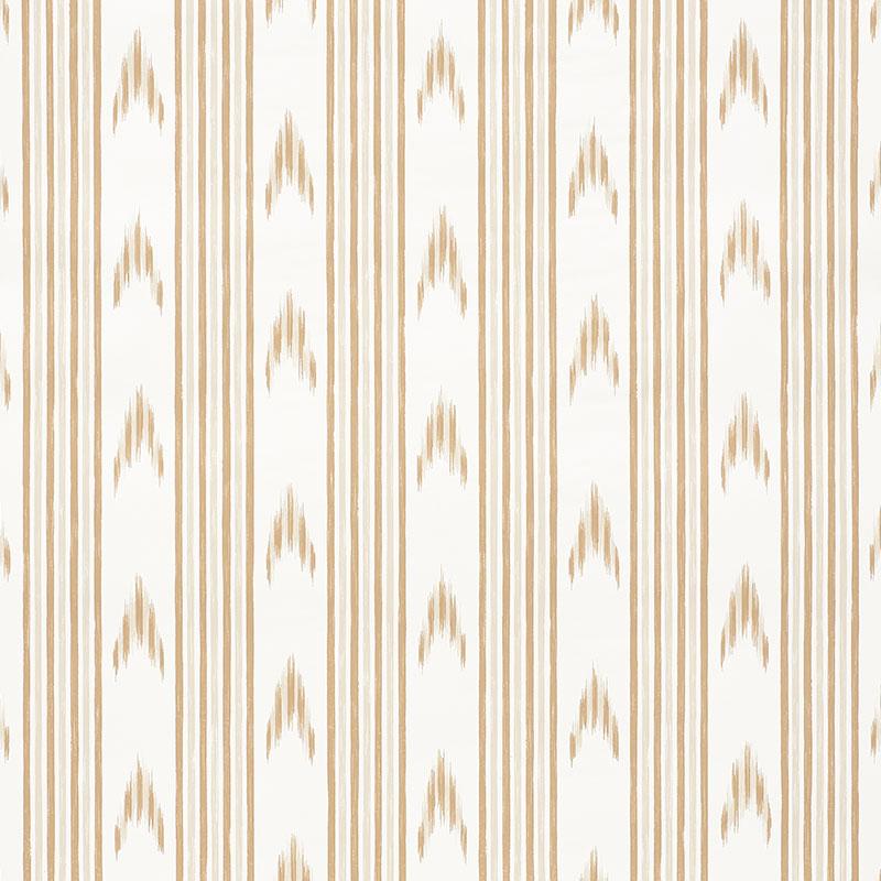 Schumacher Santa Barbara Ikat Neutral Wallpaper