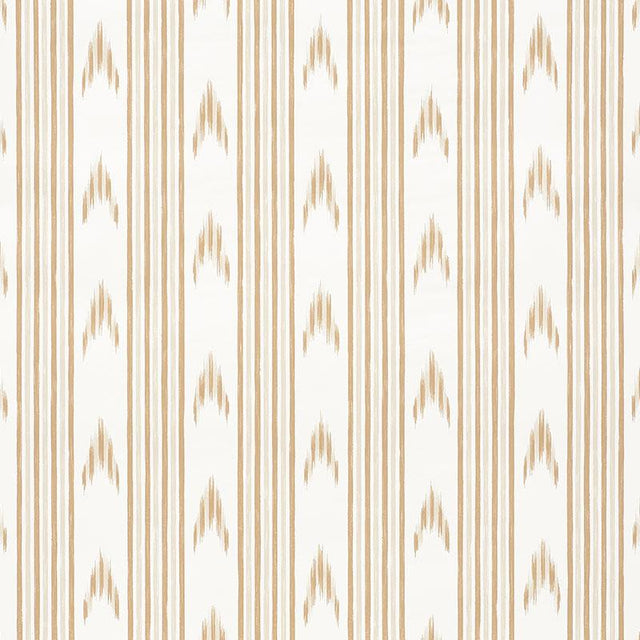 Schumacher Santa Barbara Ikat Neutral Wallpaper