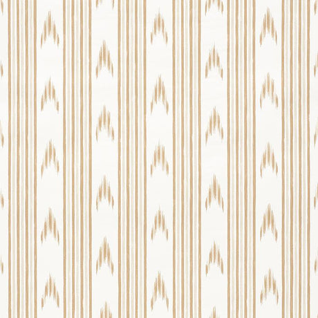 Schumacher Santa Barbara Ikat Neutral Wallpaper