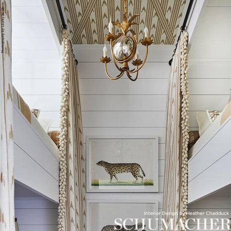 Schumacher Santa Barbara Ikat Neutral Wallpaper