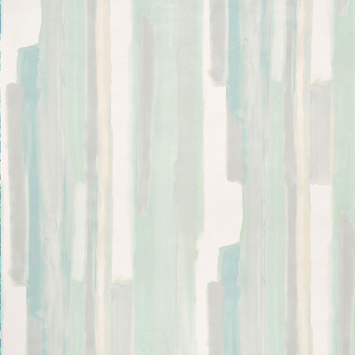 Schumacher Watercolor Celadon Wallpaper