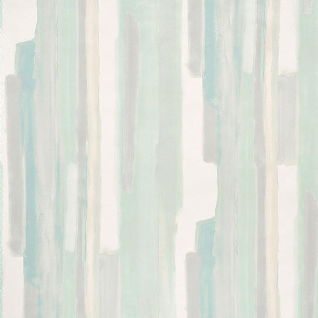 Schumacher Watercolor Celadon Wallpaper