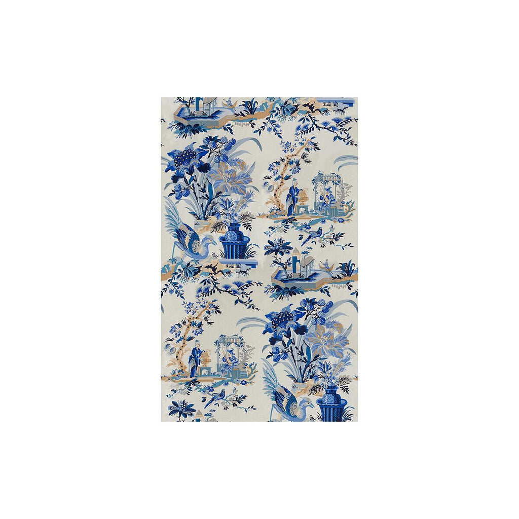 Brunschwig & Fils LE LAC BLUE/WHITE Fabric