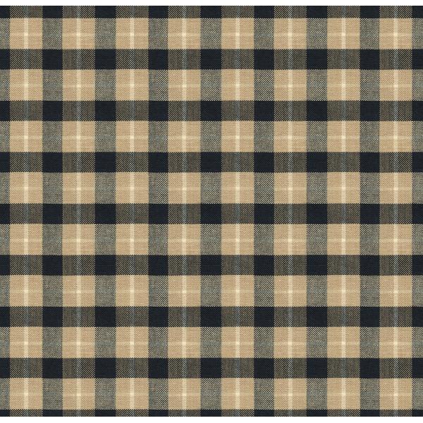 Brunschwig & Fils BRUNSCHWIG PLD COAL/TAN Upholstery Fabric