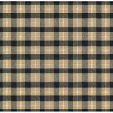 Brunschwig & Fils BRUNSCHWIG PLD COAL/TAN Upholstery Fabric