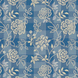 Brunschwig & Fils KINEVINE EMB FRENCH BLUE Upholstery Fabric