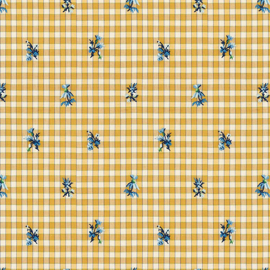 Brunschwig & Fils LA SEYNE FLEURI SUNFLOWER Upholstery Fabric