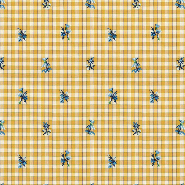 Brunschwig & Fils LA SEYNE FLEURI SUNFLOWER Upholstery Fabric