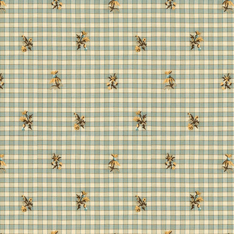 Brunschwig & Fils LA SEYNE FLEURI AQUA Upholstery Fabric