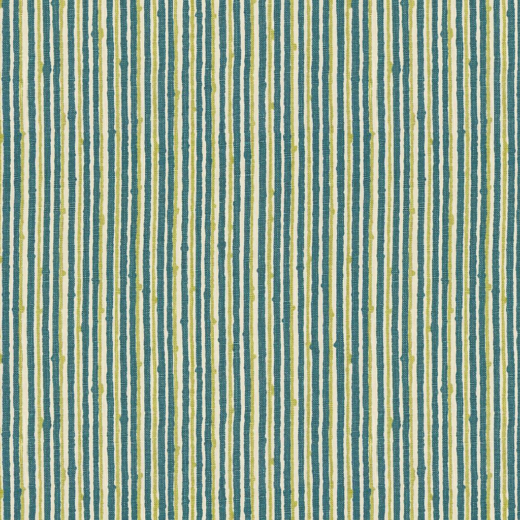 Brunschwig & Fils PIQUE-NIQUE TEAL/APPLE Fabric