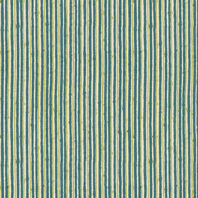 Brunschwig & Fils PIQUE-NIQUE TEAL/APPLE Fabric