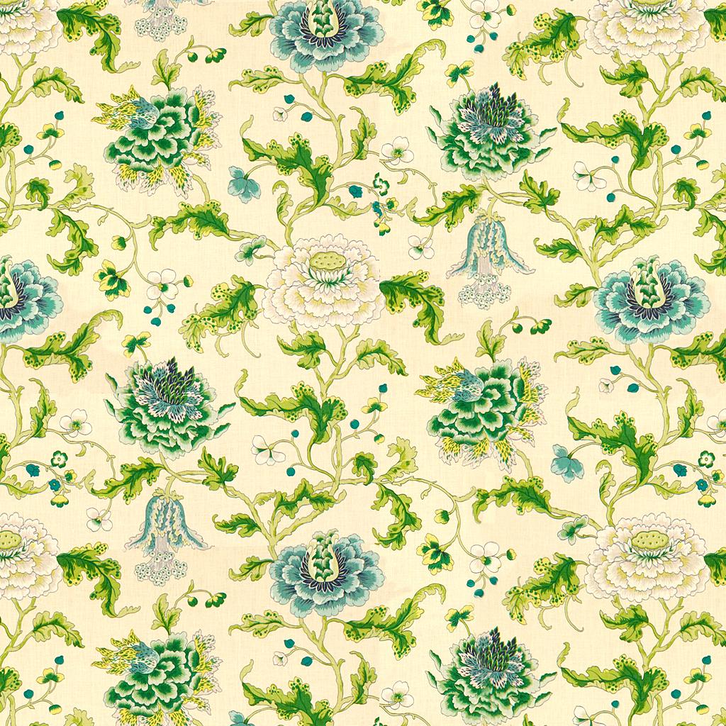 Brunschwig & Fils NEW ATHOS SPRING/AQUA Fabric