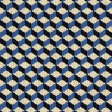 Schumacher Atwood Pingl Cobalt Fabric
