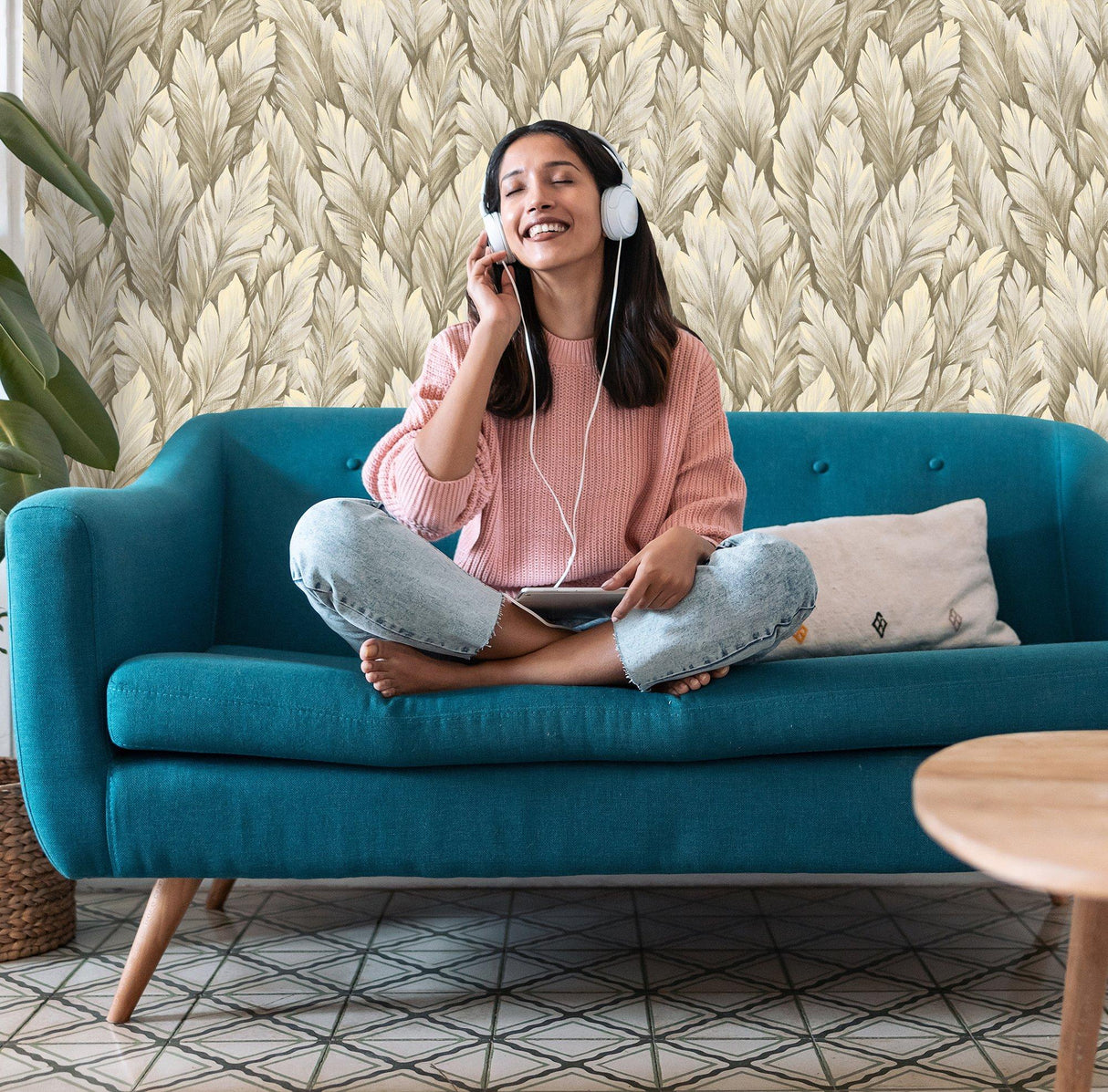 Galerie 26709 Tropical Samoa Beige Wallpaper 26709 Beige Wallpaper