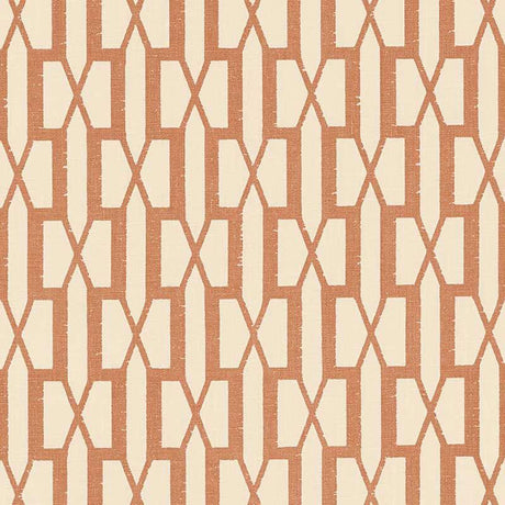 Schumacher Belvedere Burnt Orange Fabric
