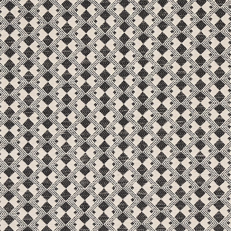 Schumacher Huxley Vintage Black Fabric
