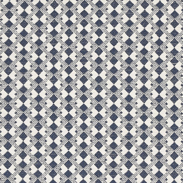 Schumacher Huxley Navy Fabric