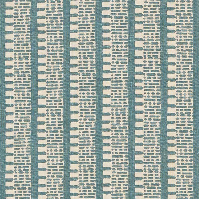 Schumacher Kiosk Peacock Blue Fabric