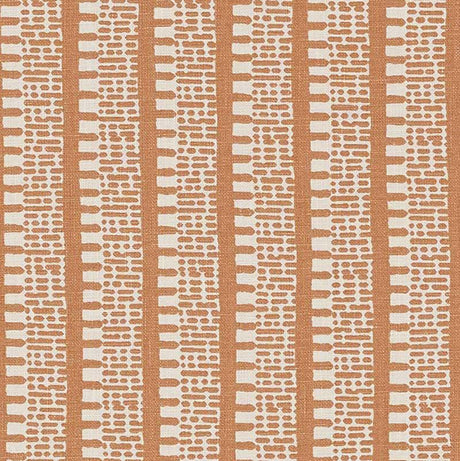 Schumacher Kiosk Burnt Orange Fabric