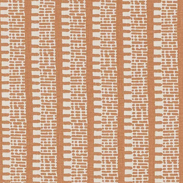 Schumacher Kiosk Burnt Orange Fabric