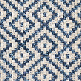 Schumacher Lessing Indigo Fabric
