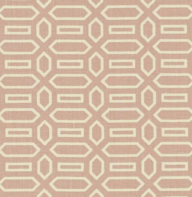 Schumacher Pavilion Temple Pink Fabric