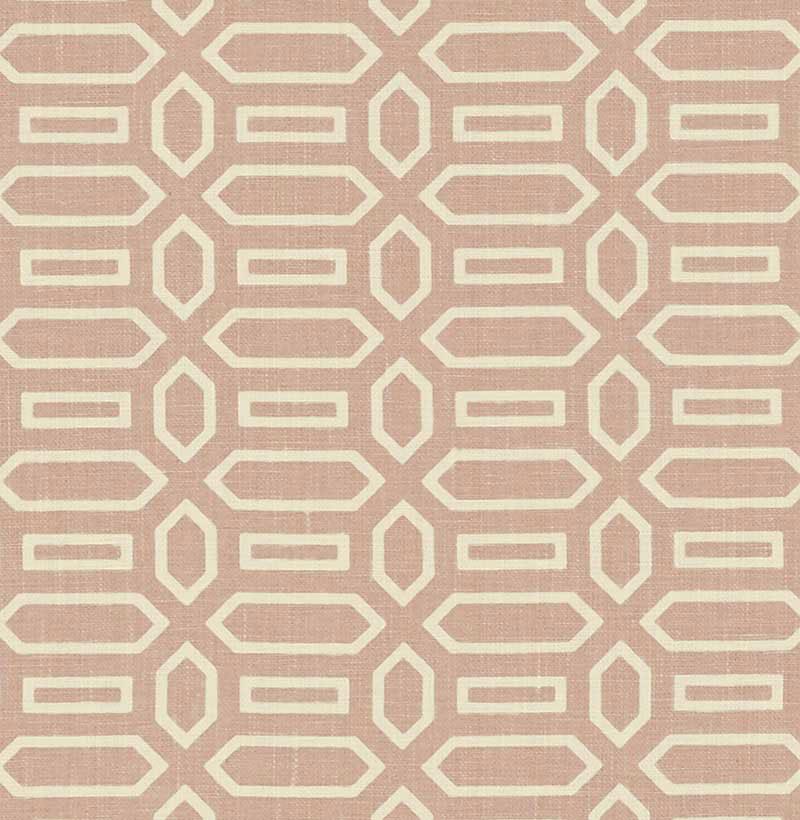 Schumacher Pavilion Temple Pink Fabric
