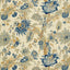 Schumacher Ellis Floral Vine Indigo Fabric