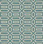 Schumacher Pavilion Peacock Blue Fabric