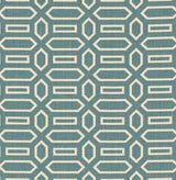 Schumacher Pavilion Peacock Blue Fabric