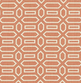 Schumacher Pavilion Burnt Orange Fabric