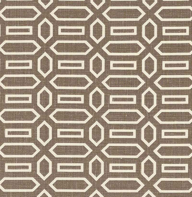 Schumacher Pavilion Berber Brown Fabric
