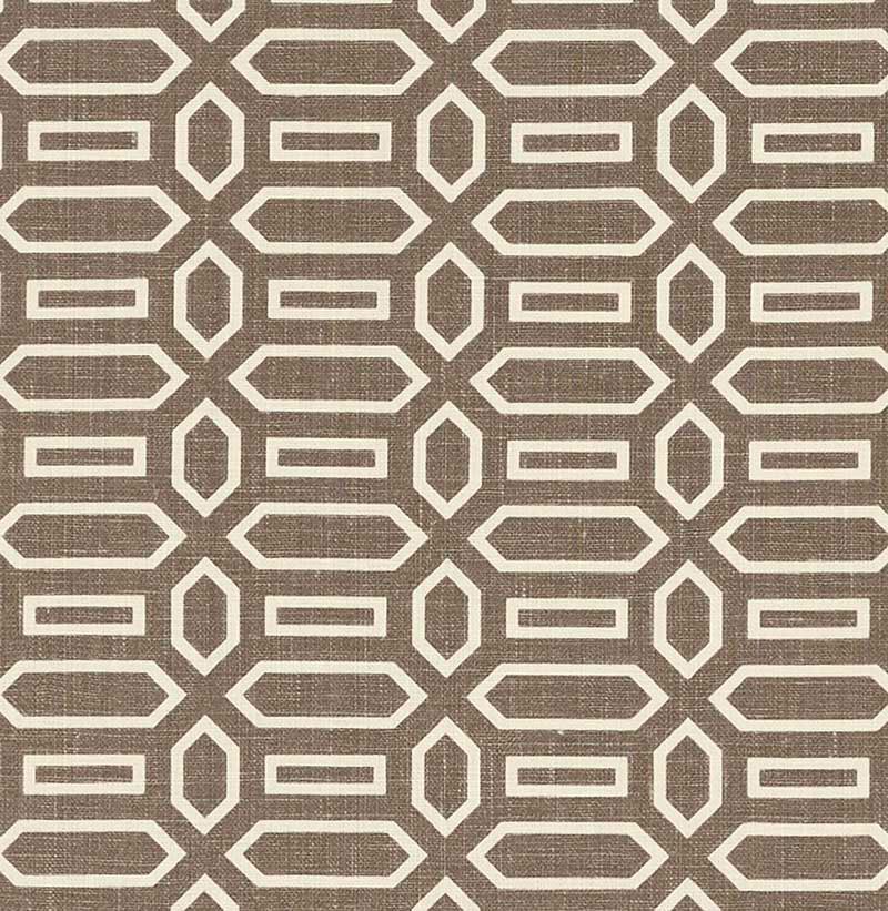Schumacher Pavilion Berber Brown Fabric