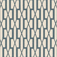 Schumacher Belvedere Peacock Blue Wallpaper