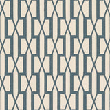 Schumacher Belvedere Peacock Blue Wallpaper