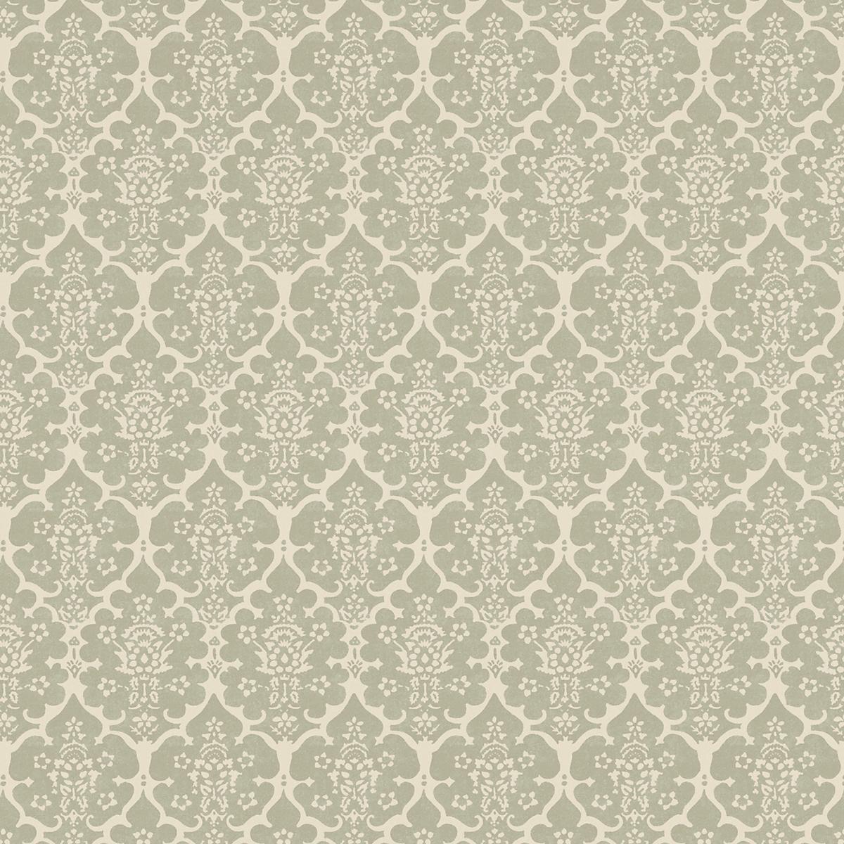Schumacher Burley Sage Wallpaper