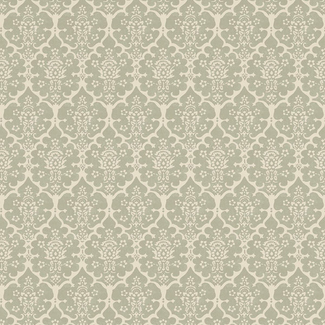 Schumacher Burley Sage Wallpaper