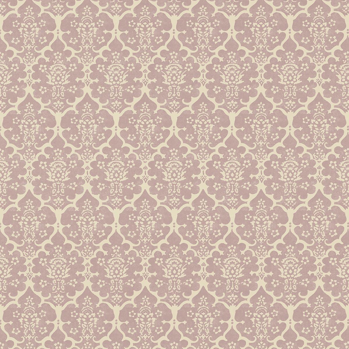 Schumacher Burley Lilac Wallpaper
