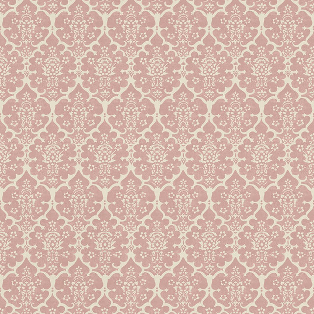Schumacher Burley Pink Wallpaper