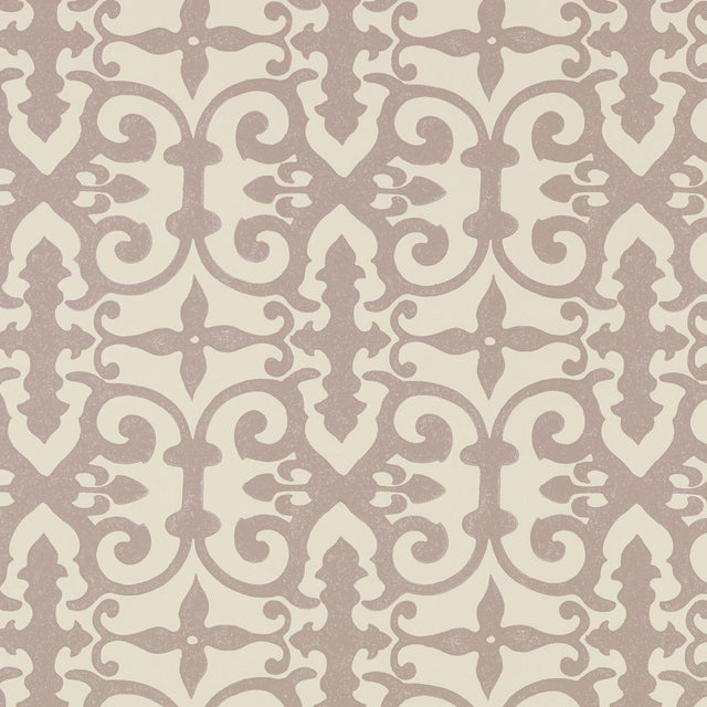 Schumacher Ferne Park Lilac Wallpaper