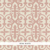 Schumacher Ferne Park Pink Wallpaper