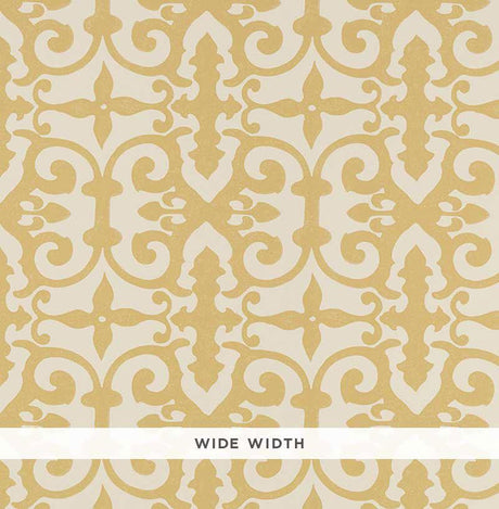 Schumacher Ferne Park Straw Wallpaper